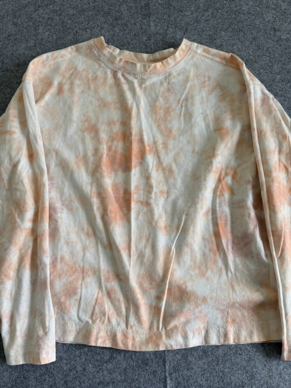 Old Navy Tie Dye Oversized Sweatshirt Size XS Pink Olive Green Crewneck
